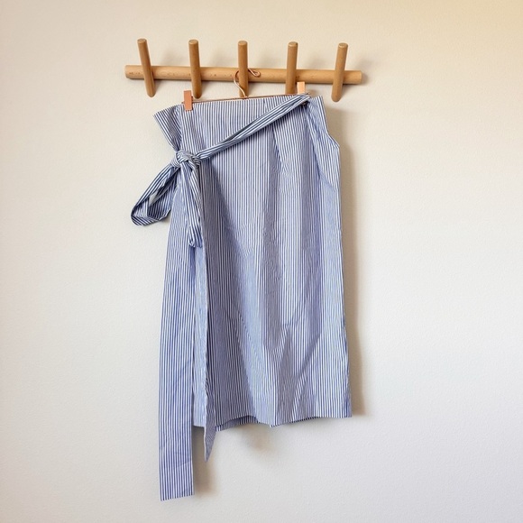 J. Crew Striped Skirt with Belt - Picture 2 of 10